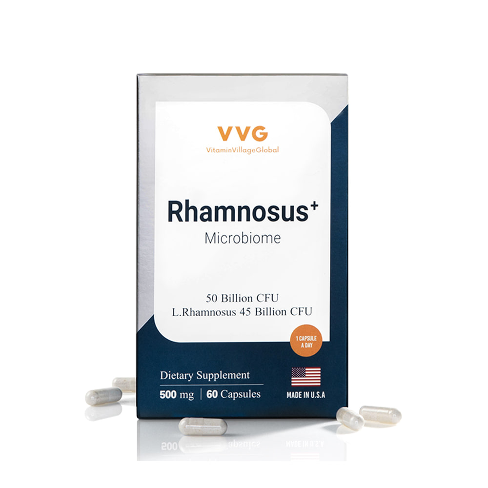 비타민마을 미국직수입 VVG 람노서스 플러스 마이크로바이옴 60캡슐